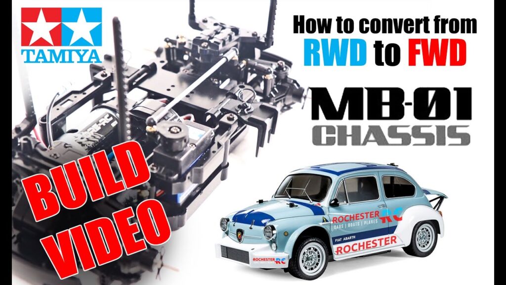 building Tamiya MB-01 RC car and convert from RWD to FWD