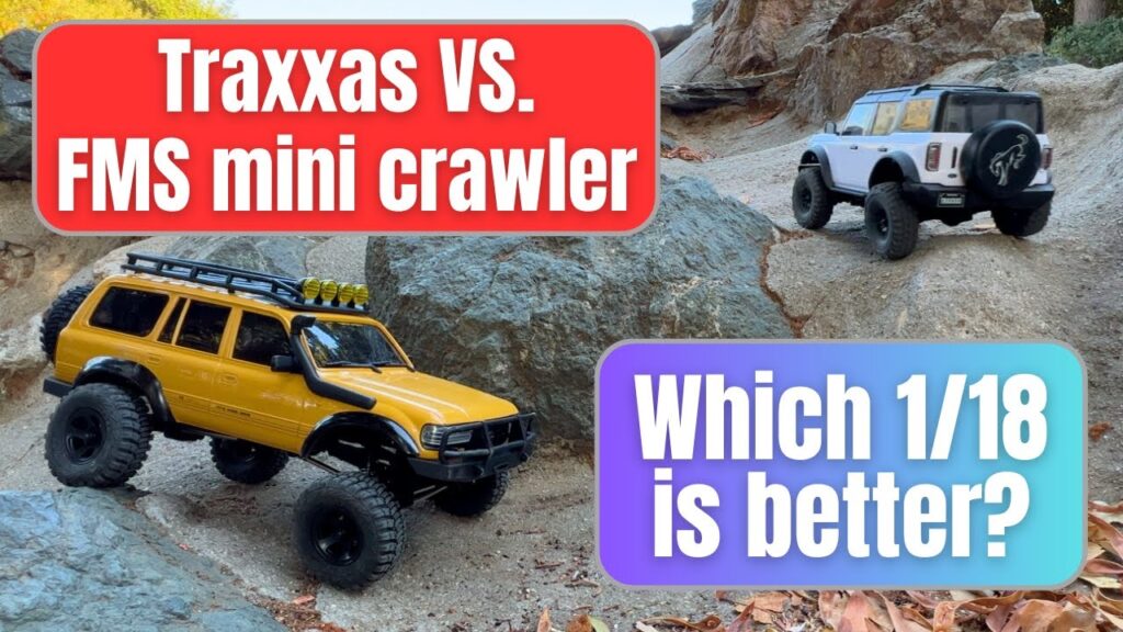 Traxxas TRX4m Bronco vs. FMS FCX18 LC80 Toyota Landcruiser, which is the best RTR scale mini crawler